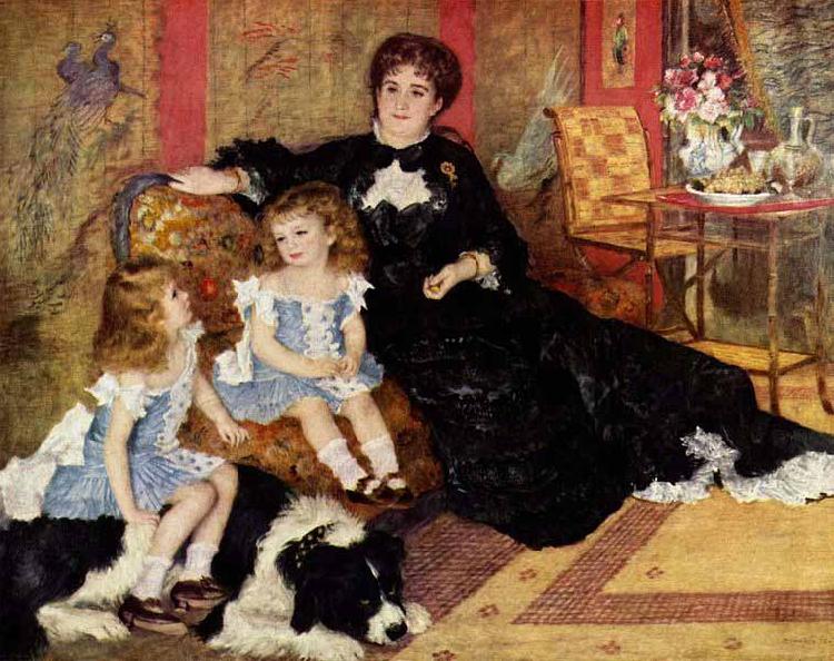 Pierre-Auguste Renoir Portrat der Frau Charpentier und ihre Kinder oil painting image